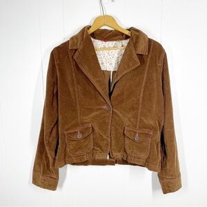 VINTAGE Bill Blass Brown Corduroy Single Button Blazer Extra Large
